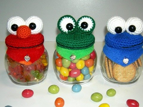 Drei lustige Monsterdeckel! Amigurumi Häkelanleitung als PDF