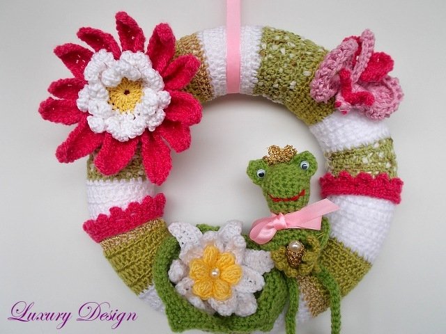 Häkelanleitung Türkranz Sommertraum Design No.6