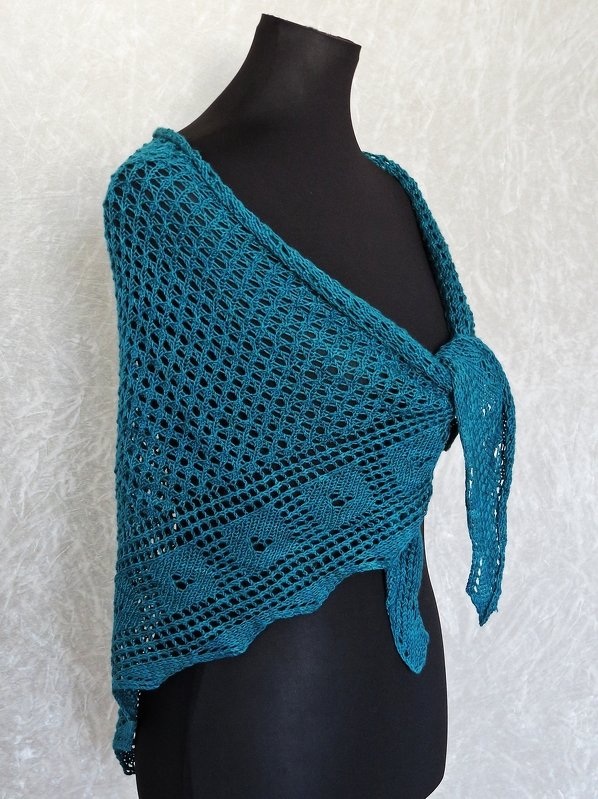 Handarbeitsanleitung: Gestricktes Dreieckstuch "Nimrodel" - Bild 3