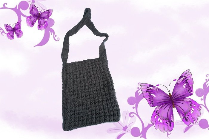 Strickanleitung Shopping- und Buchtasche