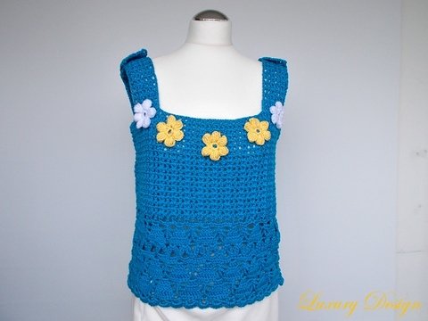 Häkelanleitung Top / Shirt alle Größen Luxury Design No.45