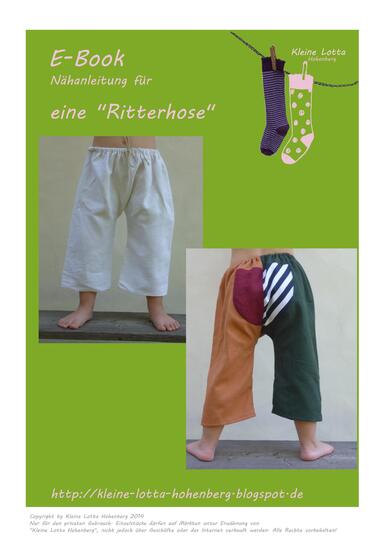Nähanleitung Sommerhose Ritterhose mittelalterl. Bruche für Kinder