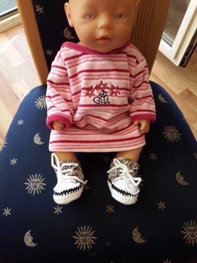 Frühchen Chucks // Turnschuhe // Puppenschuhe