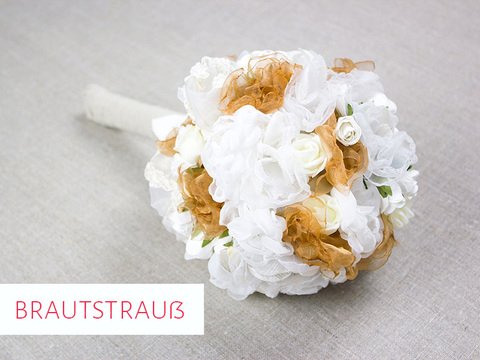  Brautstrauß mit Stoffblumen | Kostenlos