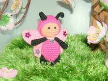 Pummelchen als Schmetterling, Häkelanleitung als PDF