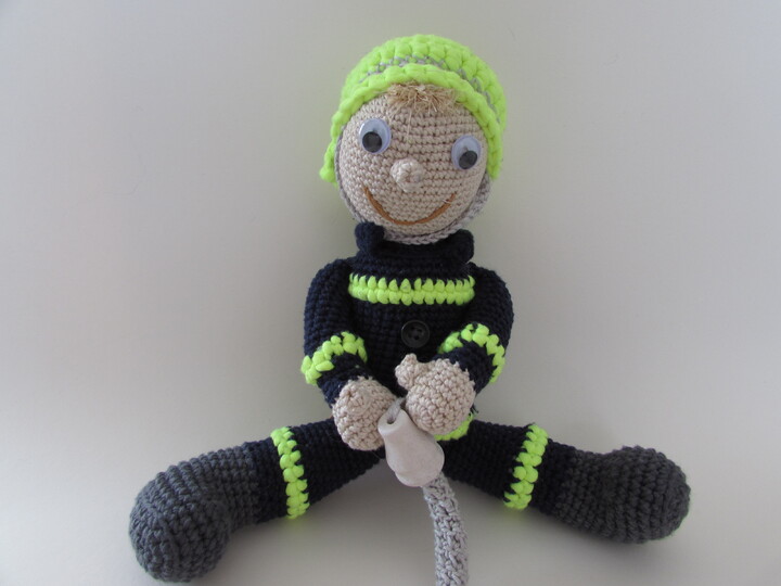 Häkelanleitung Feuerwehrmann Florian Wuschel