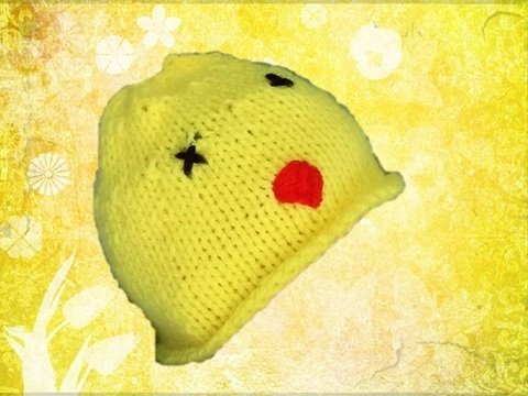 Strickanleitung Babymütze Küken- tragbar bis 4 Monate