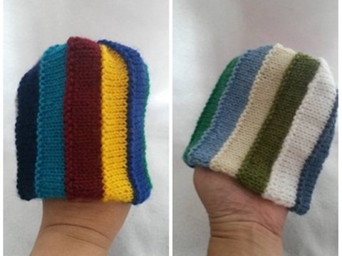 Strickanleitung Babymütze verkehrt gestrickt