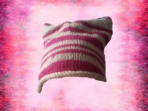 Strickanleitung Quadratmütze für Kinder und Erwachsene ab 8 Jahren