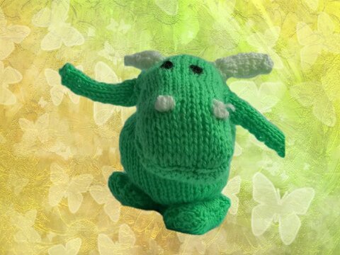Strickanleitung Drache- auch für Anfänger ganz leicht umzusetzen