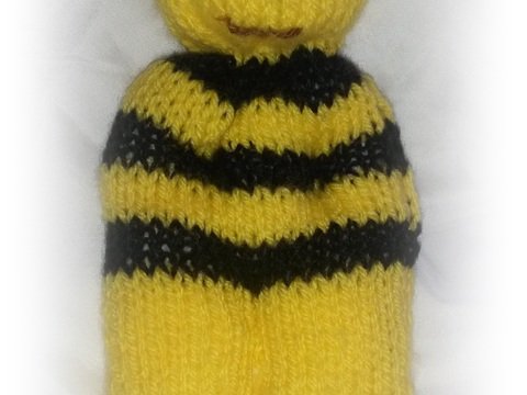 Strickanleitung Biene- auch für Anfänger