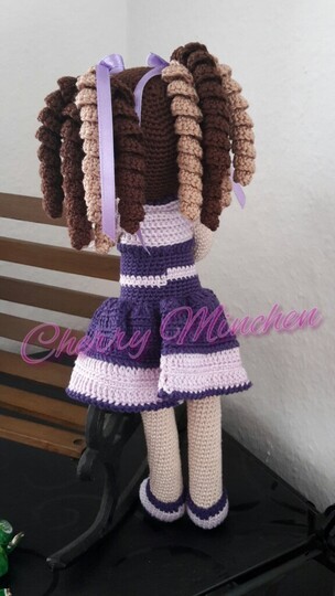 *Komplettanleitung* Schulmädchen Fynia Locken- Kopf