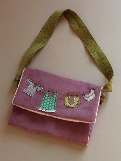 Nähanleitung Wickeltasche für Puppen