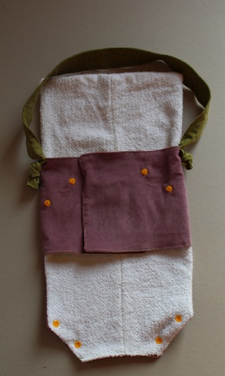 Nähanleitung Wickeltasche für Puppen