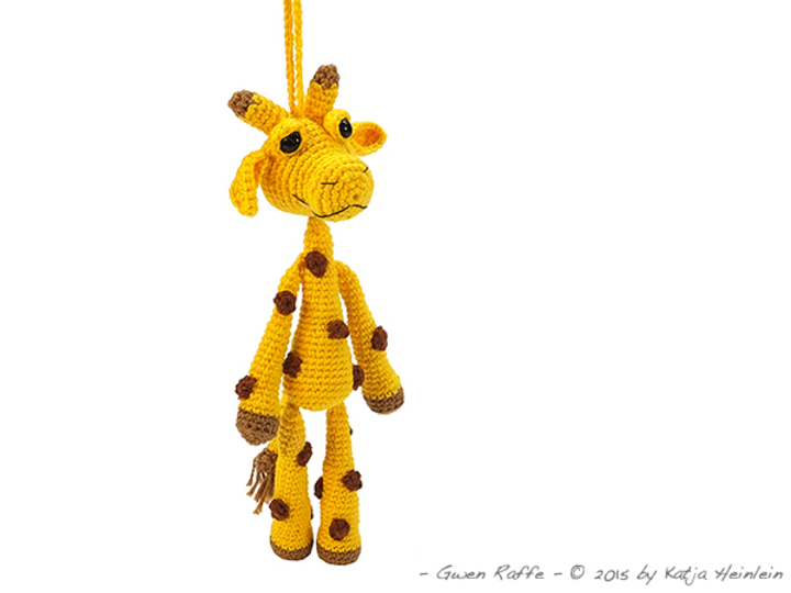  Häkelanleitung Anhänger Giraffe Amigurumi Baumler