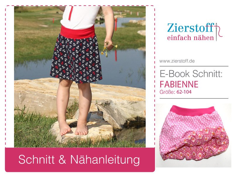 Rock / Wenderock / Ballonrock "Fabienne", Gr. 62-104