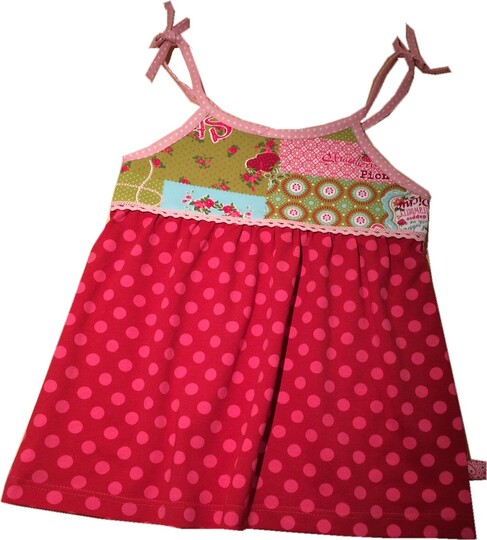 Schnittmuster und Nähanleitung Kleid "Sarah" Gr. 110-140 (Doppelgrößen)