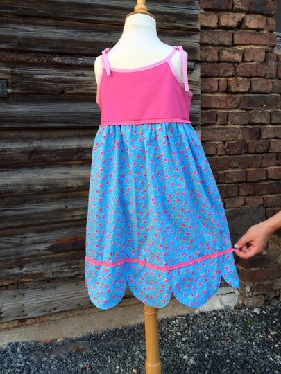 Schnittmuster und Nähanleitung Kleid "Sarah" Gr. 110-140 (Doppelgrößen)