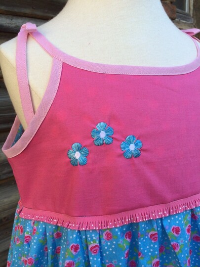 Schnittmuster und Nähanleitung Kleid "Sarah" Gr. 110-140 (Doppelgrößen)