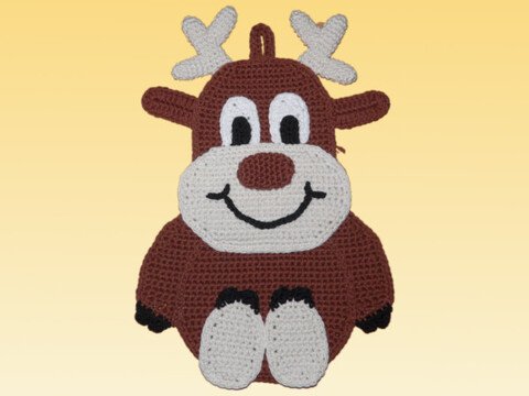 Häkelanleitung Topflappen Wondie das Rentier
