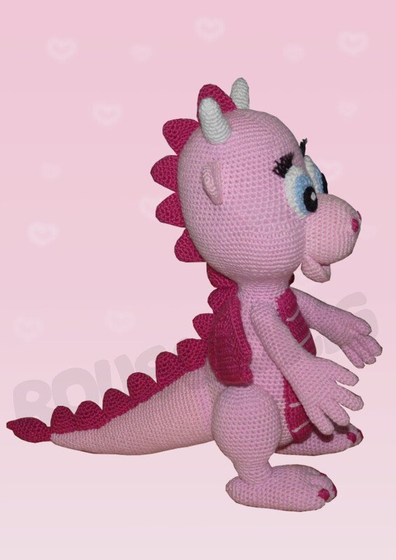 Häkelanleitung Taja der Drache