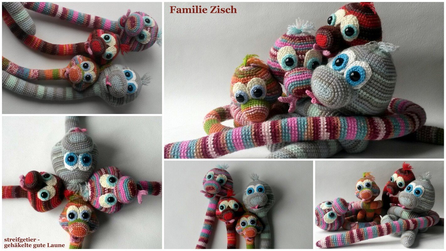 Häkelanleitung Set Schlangen - Elsa, Clara, Emilia, Estelle
