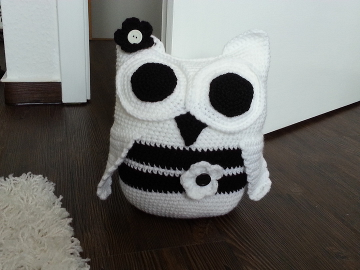 16 Häkelanleitung Eule Türstopper Deko Eule PDF