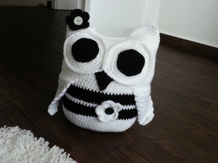 16 Häkelanleitung Eule Türstopper Deko Eule PDF