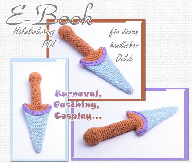 Häkelanleitung Dolch / PDF / E-Book Halloween