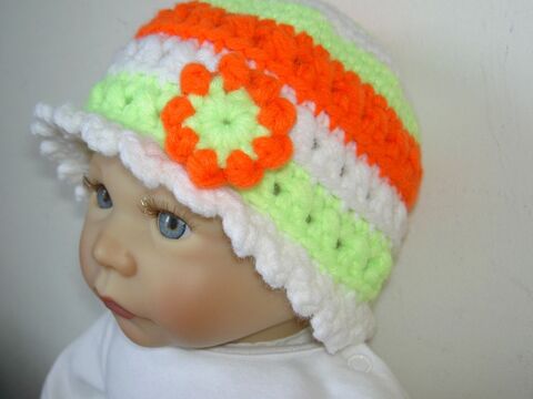 Häkelanleitung Baby-/Kinderhut 0 - 24 Monate mit Häkelblume  #023