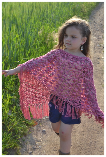 - ROSALIE - Poncho für Anfänger geeignet, für alle Größen und Material anzupassen