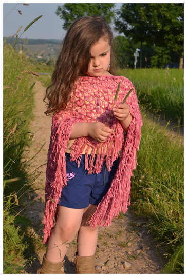 - ROSALIE - Poncho für Anfänger geeignet, für alle Größen und Material anzupassen