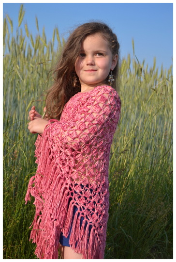 - ROSALIE - Poncho für Anfänger geeignet, für alle Größen und Material anzupassen