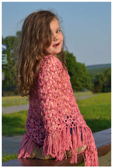 - ROSALIE - Poncho für Anfänger geeignet, für alle Größen und Material anzupassen