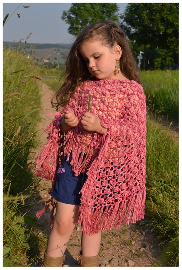 - ROSALIE - Poncho für Anfänger geeignet, für alle Größen und Material anzupassen