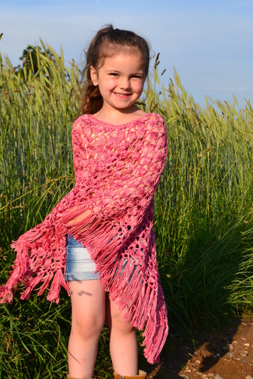 - ROSALIE - Poncho für Anfänger geeignet, für alle Größen und Material anzupassen