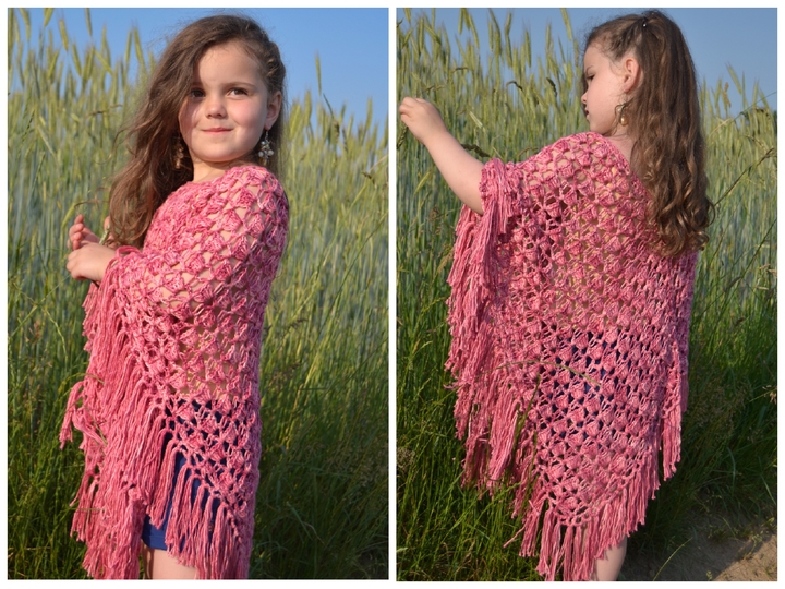 - ROSALIE - Poncho für Anfänger geeignet, für alle Größen und Material anzupassen