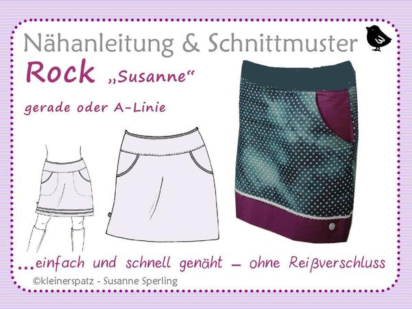 Nähanleitung und Schnittmuster: Rock "Susanne" 