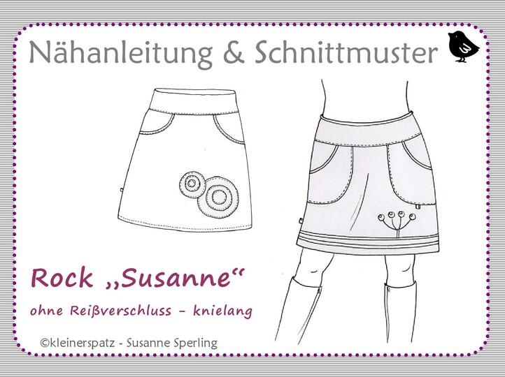 Nähanleitung und Schnittmuster: Rock "Susanne" 