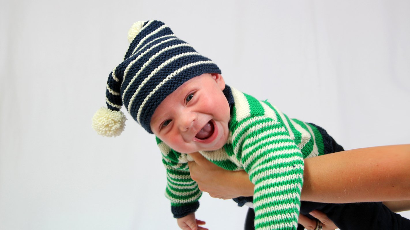 Strickanleitung Babymütze Max&amp;Mia, 3 Gr., 0-3 Jahre, Anfängerfreundlch