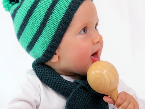 Anleitung Bömmelmütze Paul & Paula, 3 Größen, 0-3 Jahre Anfängerfreundich