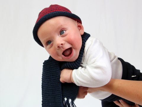 Anleitung Fransenschal Moritz, 0-3 Jahre, für Anfängerfreundlich