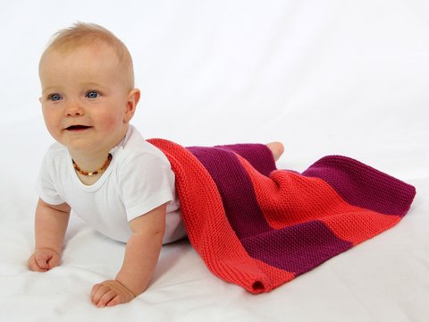 Anleitung Babydecke Herzenswunsch, 2 Größen, Anfängerfreundlich