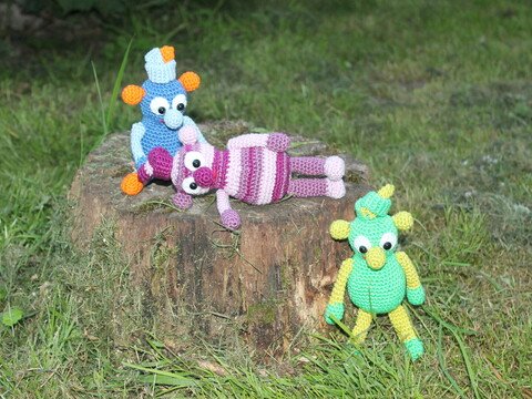 Häkelanleitung Knotenköpfe 