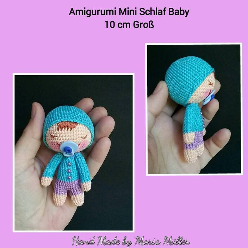 Kostenlose Amigurumi Häkelanleitung: Schlaf Baby