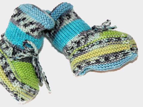 Anleitung Babyschuhe Nele & Niels, 3 Größen, 0-18 Monate, Anfängerfreudlich