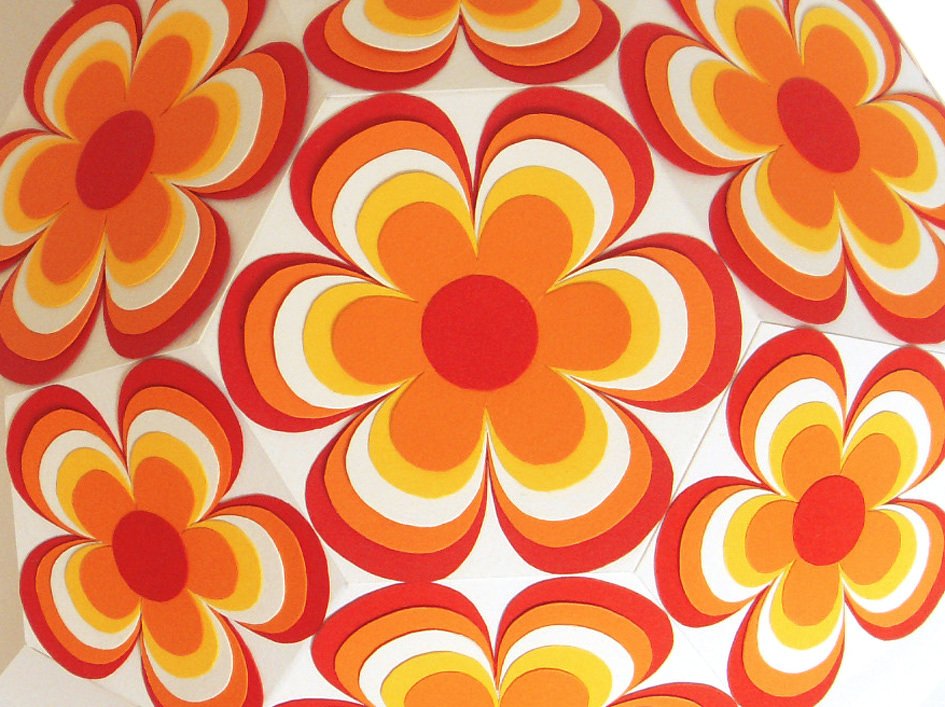 Retro-Blumenkugel – Bastelvorlagen und Anleitung - Bild 2