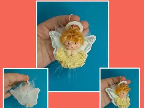 Kostenlose Amigurumi Häkelanleitung - Moosgummi Engel - Glücksbringer