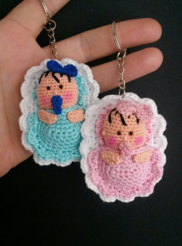 Baby Taschen- oder Kinderwagenbaumler Gehäkelt