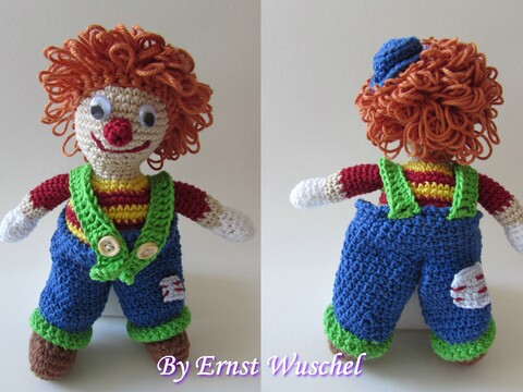 Arthur Wuschel Clown PDF Häkelanleitung